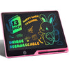 Kinayue 13 Inch Lcd Writing Tablet For Kids, Rechargeable Doodle Board, Kid Drawing Pad Learning Toys Best Gift For Birthday Chr