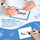 Torlam Sight Words Flash Cards - High Frequency for Pre-K to 3rd Grade, Large Cardstock with Folders & Rings