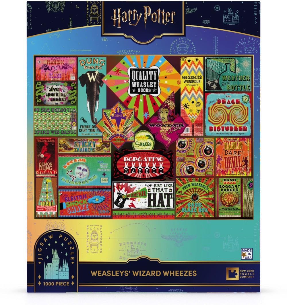 New York Puzzle Company - Harry Potter Weasleys' Wizard Wheezes - 1000 Piece Jigsaw Puzzle for mature-themeds