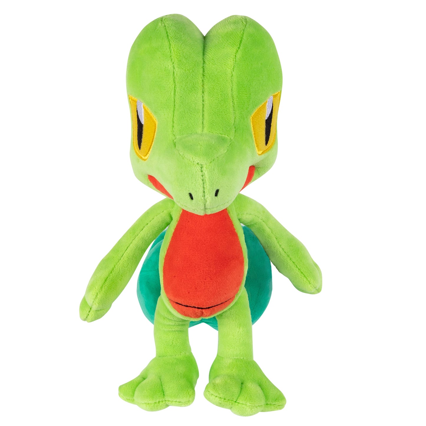 Jazwares Pokemon 8" Treecko Plush - Green Soft Stuffed Animal Toy - Officially Licensed Ruby & Sapphire Gift for Kids