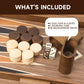 GSE Games & Sports Expert enhanced Wooden Folding Inlay Backgn Board Game Set  Classic Traditional Strategy Board Games (Star - 17 Inches)