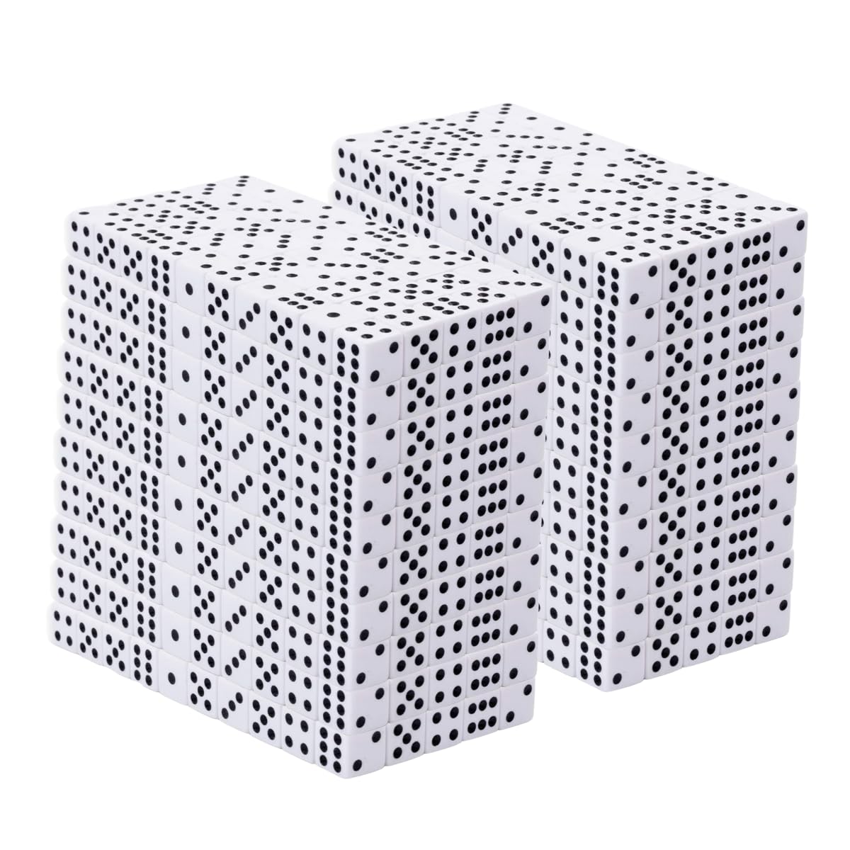 Regal Games Dice Set 6 Sided - Playing White 16Mm - Square Dice For Classroom Or Family Game Night - 1000 Dice