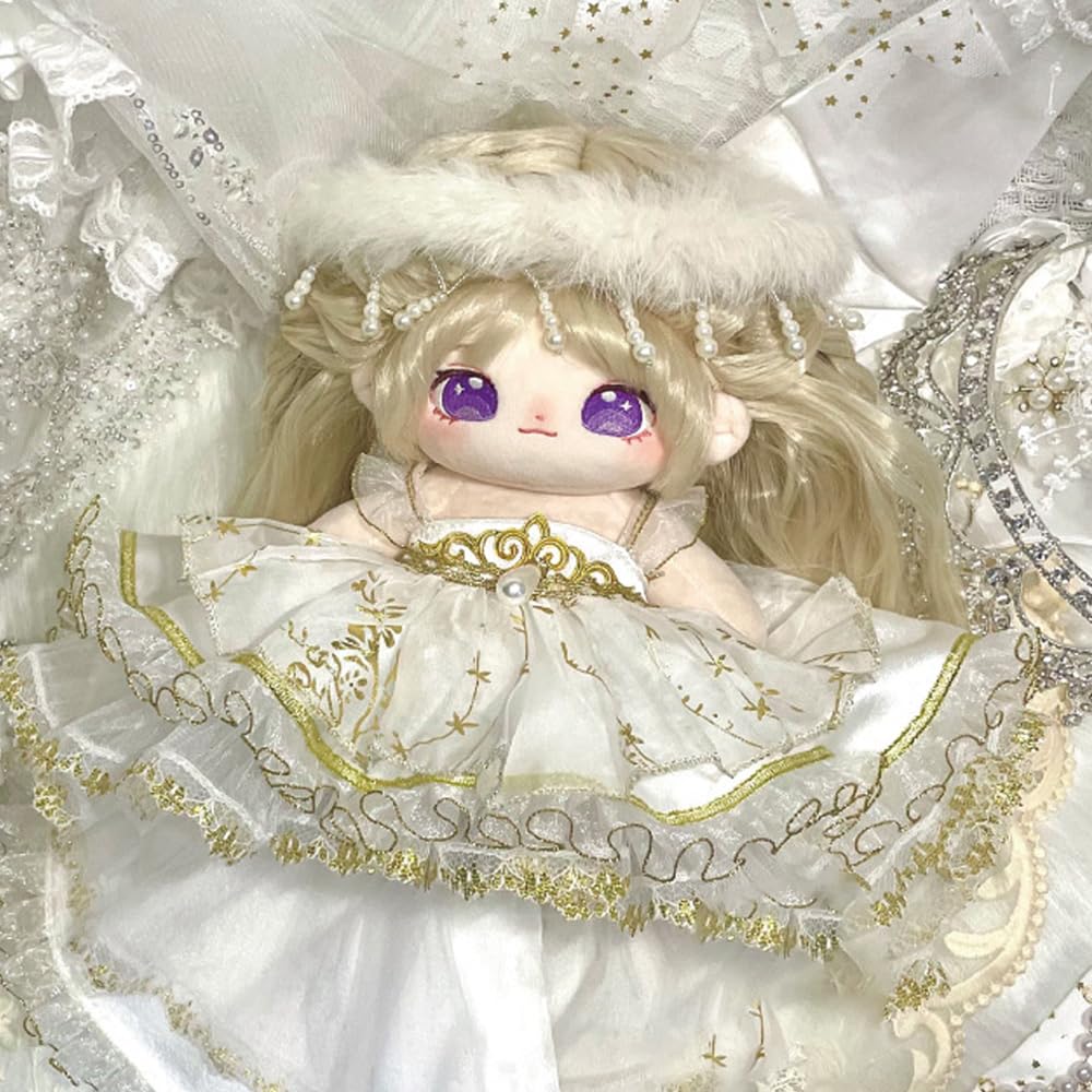 Niannyyhouse 20Cm Plush Doll Clothes Dresses Sailor Outfit 8In Doll Dressup (B)