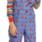 Spooktacular Creations Halloween Killer Costume For Child, Kids Play Blue Costume Jumpsuit And Wig Outfit(Small(5-7 Yrs))