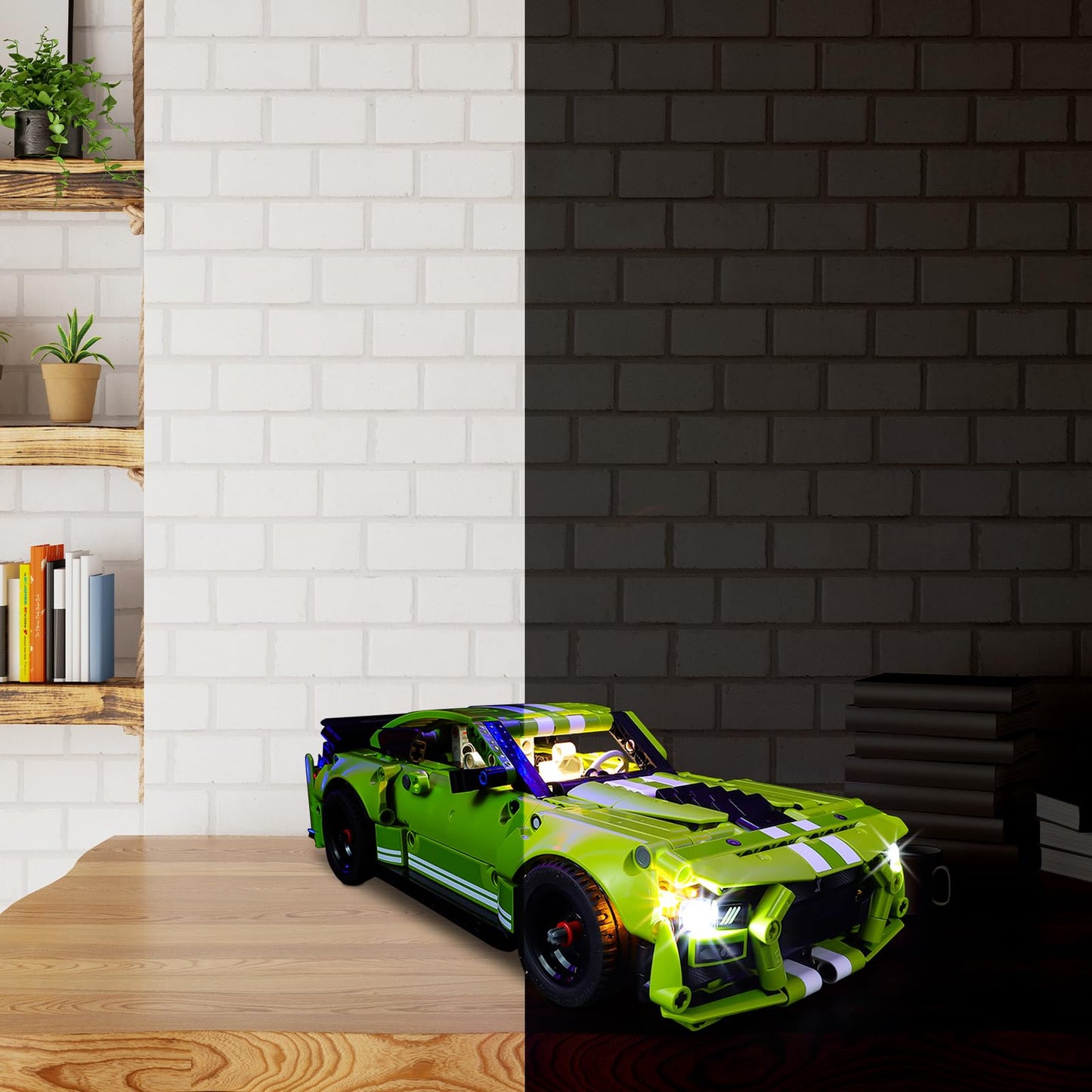 Bricksoul Led Light Kit For Lego Mustang Shelby Gt500, Compatible With Lego Technic Ford Mustang Shelby Gt500 42138 Building Set