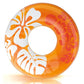 Intex 59251Ep Clear Tropical Inflatable Tube: Floral Graphic Design - 36'' Diameter - 132Lb Weight Capacity - One Tube - Color M