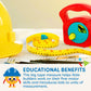 Battat - Toy Measuring Tape - Working Reel & Easy-Hold Handle - Tool Discovery Carousel - Metric & Imperial Units - 2 Years + -