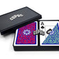 Copag 1546 Neoteric Design 100% Plastic Playing Cards, Bridge Size (Narrow) Green/Red Double Deck Set (Jumbo Index)