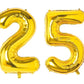 Shopping Time Golden Number Foil Balloons  (32 Inch) (Number 25)