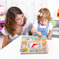 Tookyland Montessori Educational Wooden Learning Toys Kids Daily Calendar My Calendar Clock Wooden Toys Gifts For Toddler Kids A