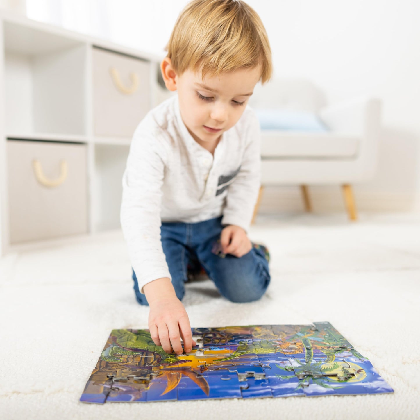 Melissa & Doug Dinosaurs Jigsaw Puzzle, 60 Pieces, Durable Construction, Model 1372