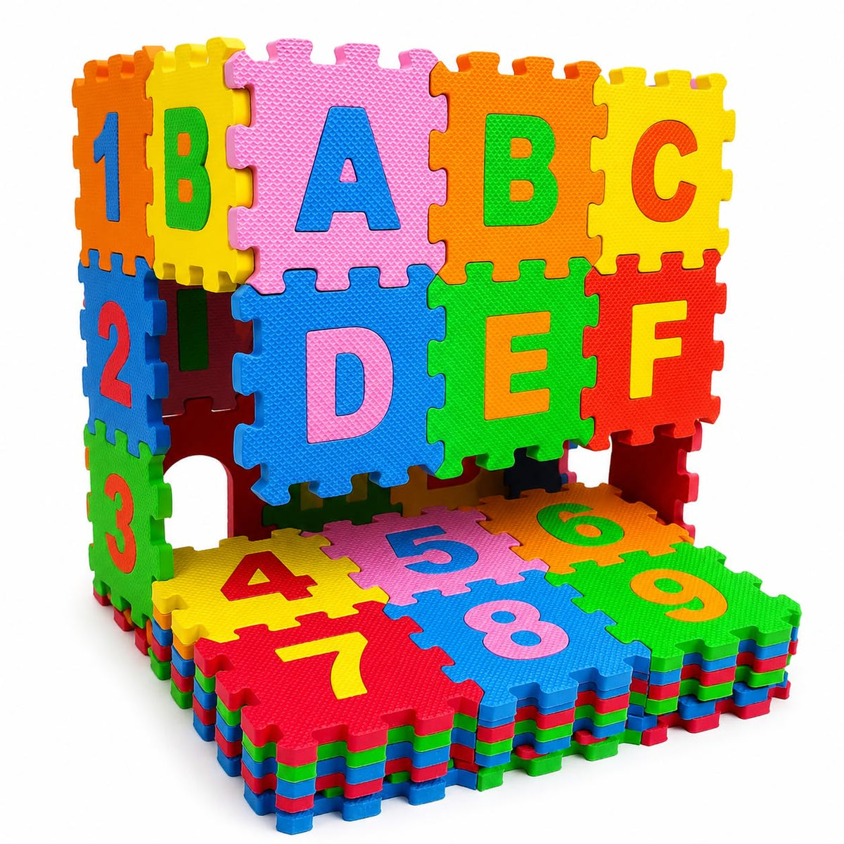 YORIXO Alphabet & Number Puzzle, 36Piece Set