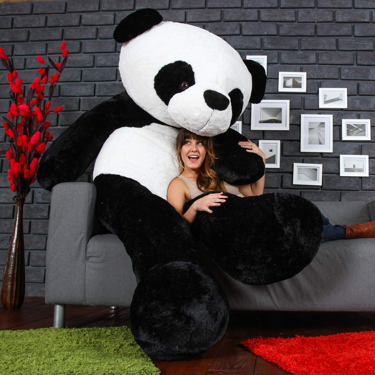 OS Retail Extra Large Very Soft Lovable/Huggable Teddy Bear Animal for Girlfriend/Birthday Gift/Boy/Girl (Panda, 6 Feet)