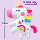 KRAFUN Beginner My First Unicorn Sewing Kit for Kids Art & Craft, Doll Plushie Animal, Instructions & Plush Felt Materials for L