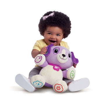 LeapFrog My Pal Violet Stuffed Animal, 10"x5.3"x9.5", Polyester, Model 80-19157E, Purple Color