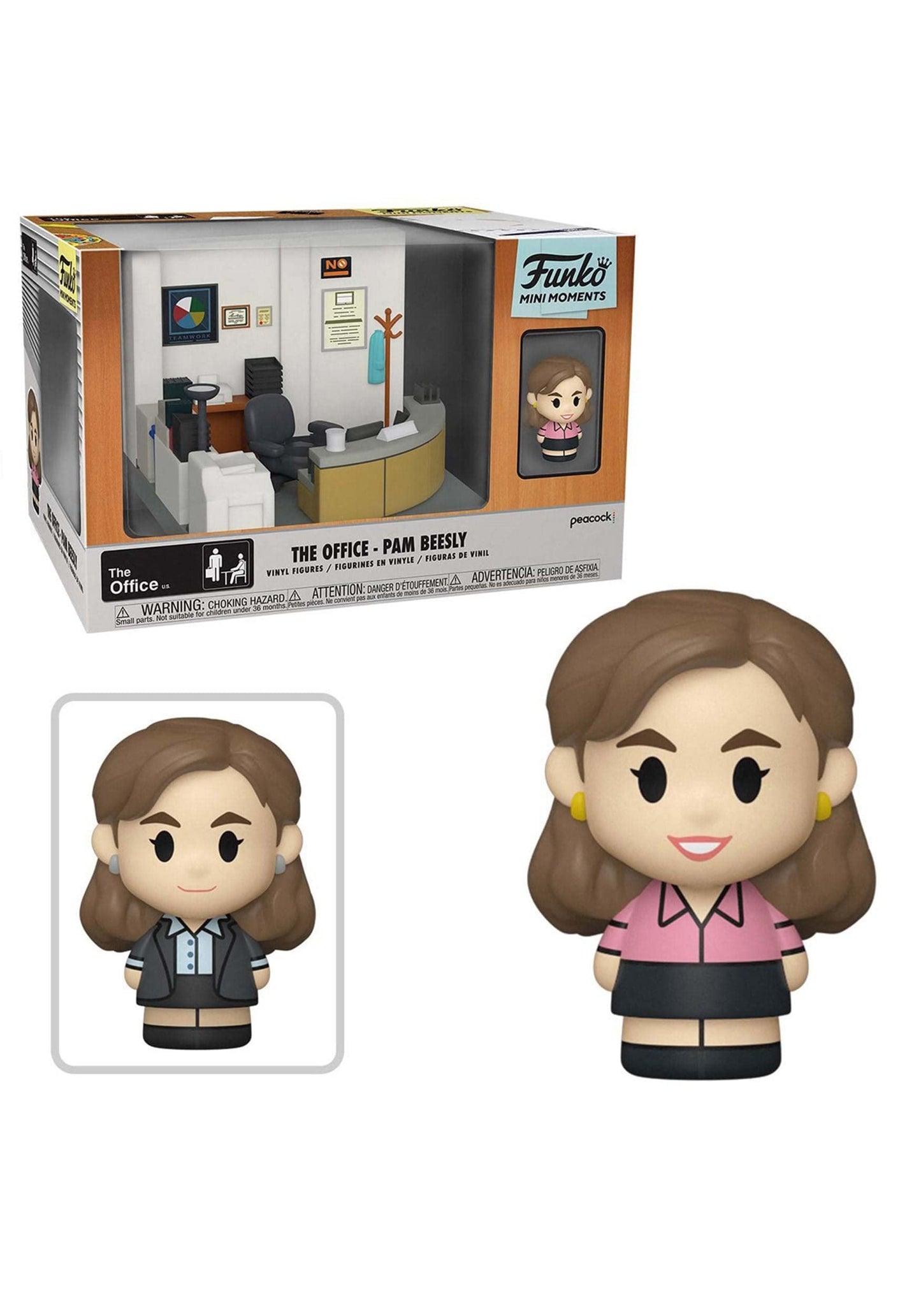 Funko Pop Tv: Mini Moments: The Office - Pam With Chase, Multicolor, (57392)