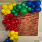 Red Yellow Blue Balloons, 12 Inch Carnival Circus Balloon, Matte Blue Yellow Red Green Balloons With Colourful Confetti Balloons