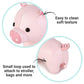 Little Big Friends Tiny Friends | Rattle Toy | Special Stuffed Animal | Easy To Clean | Leon The Pig