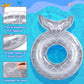 Moko Inflatable Swimming Ring With Handles For Adults, Swimming Tube Cute Pool Float Tube Decorations Swim Tubes Outdoor Pool Be