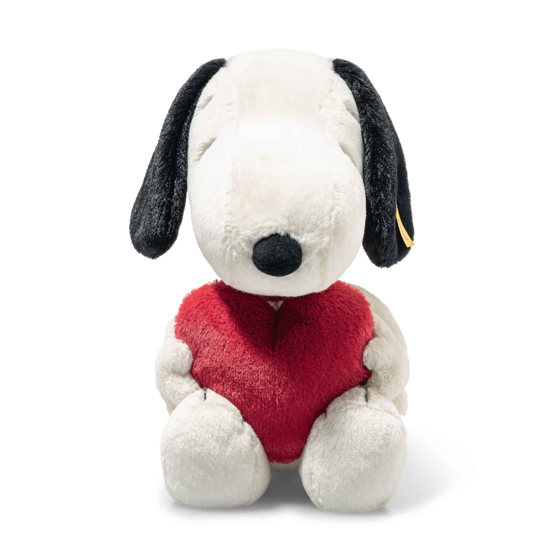 Steiff Snoopy Officially Licensed Love - Soft Plush Dog Toy Stuffed Animal Holding Red Heart enhanced Peanuts Collectible  Snoopy  12 
