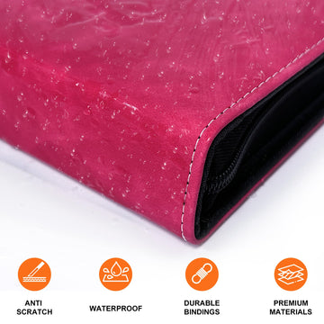 Pink Card Binder for Girls  400 Pockets Double-Sided Trading Card Storage Bag with Removable Sleeves  Collectible Card Albums for MTG  TCG  Photocards (rose red)