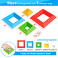 Hieoby Montessori Toys - 30Pcs Building Blocks, Educational STEM Sensory Gifts for Toddlers Age 1-4, Multicolor, 7"x9"x3.7"