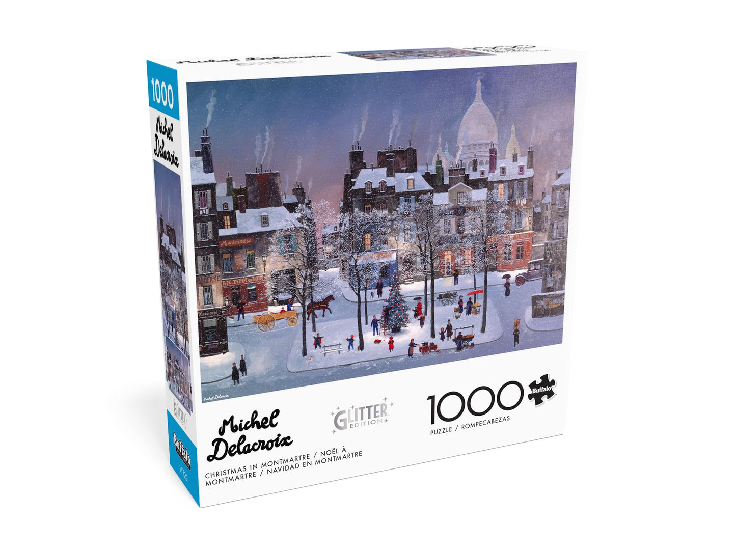Buffalo Games 1000 Piece Jigsaw Puzzle - Christmas in Montmartre, Multicolor, 26.75 x 19.75 inches, Challenging Fun for Adults