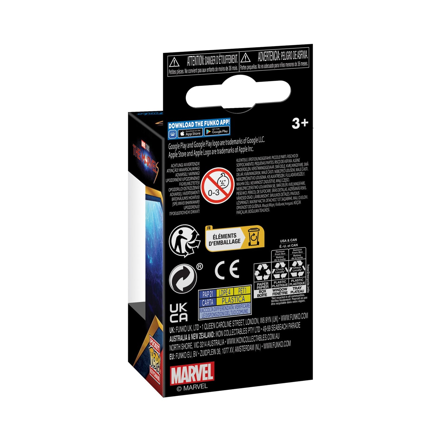 Funko Pop! Keychain: The Marvels - Ms. Marvel Novelty Keyring - Collectable Mini Figure - Stocking Filler - Gift Idea - Official Merchandise - Movies Fans - Backpack Decor