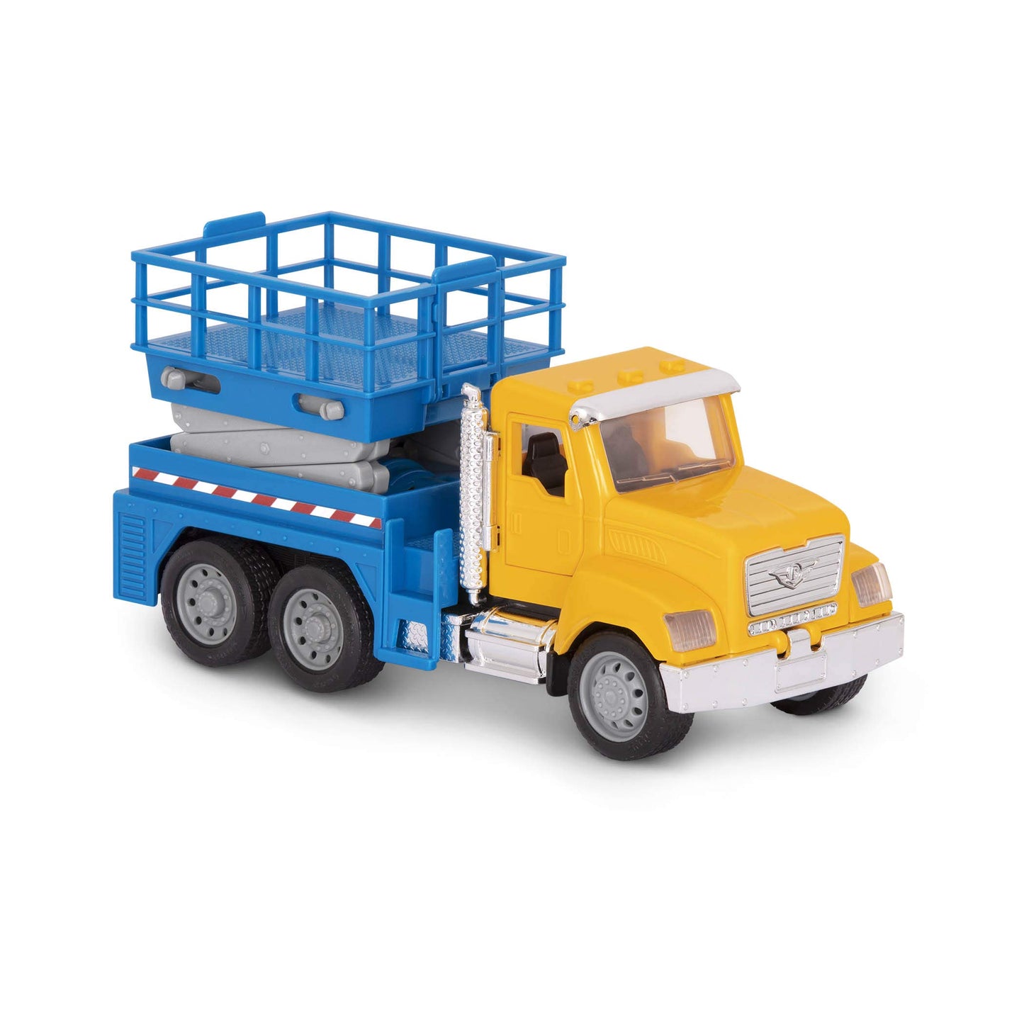 Driven by Battat - Micro Scissor Lift Truck - Toy Truck with Movable Basket, Light & Sound Effects for Kids Aged 3+