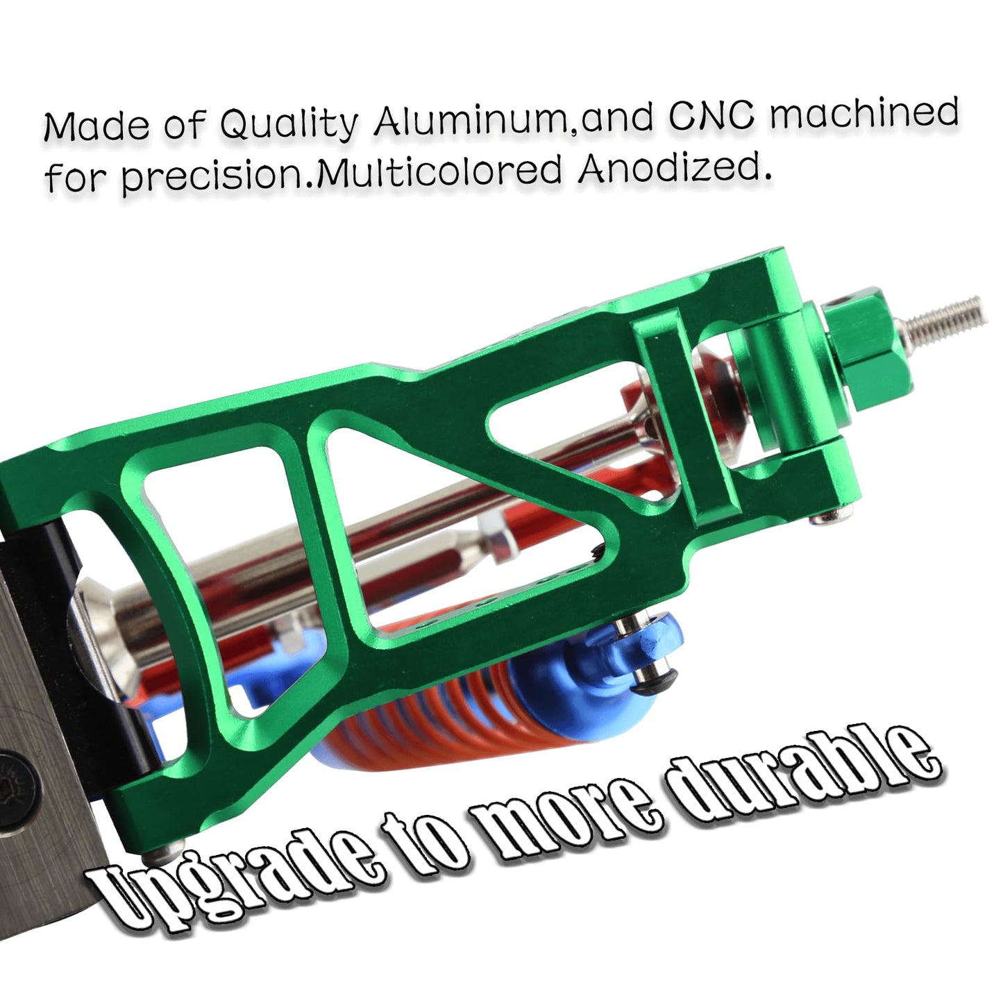 Rcarmumb RC Upgrades Part for 1/10 Rustler VXL/Rustler VXL 2wd, Stampede VXL/Stampede VXL 2wd,Alloy Front Rear RC Shocks Absorbe