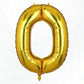 Flyloons Gold O Letter Foil Balloon Alphabets Balloons Perfect for Birthday Decoration Items, Anniversary, Bachelorette, Wedding