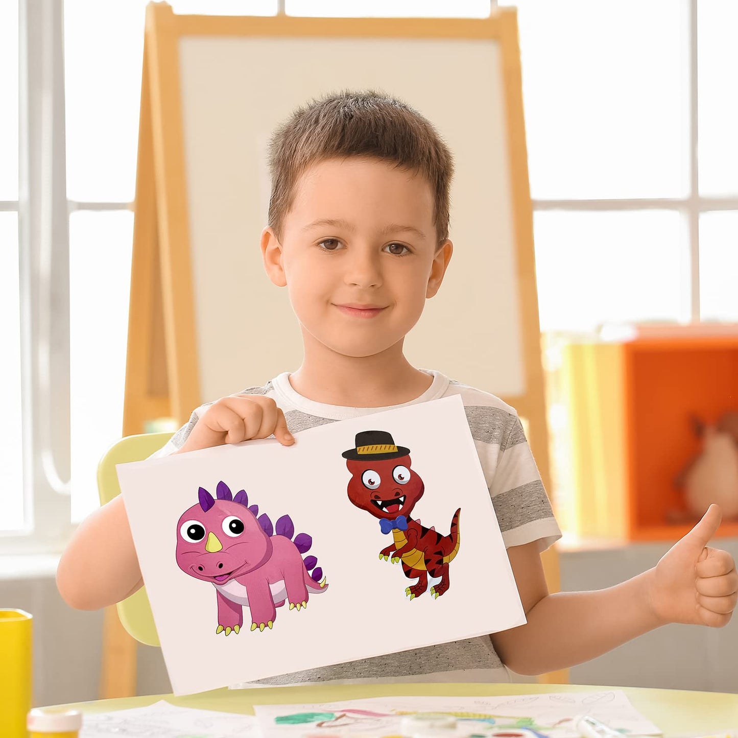 24 Sheets Make A Face Dino Stickers For Kids Make Your Own Dinosaur Stickers Dino Birthday Goodie Bags Stuffer Children Dinosaur Party Favors Exchange Gifts