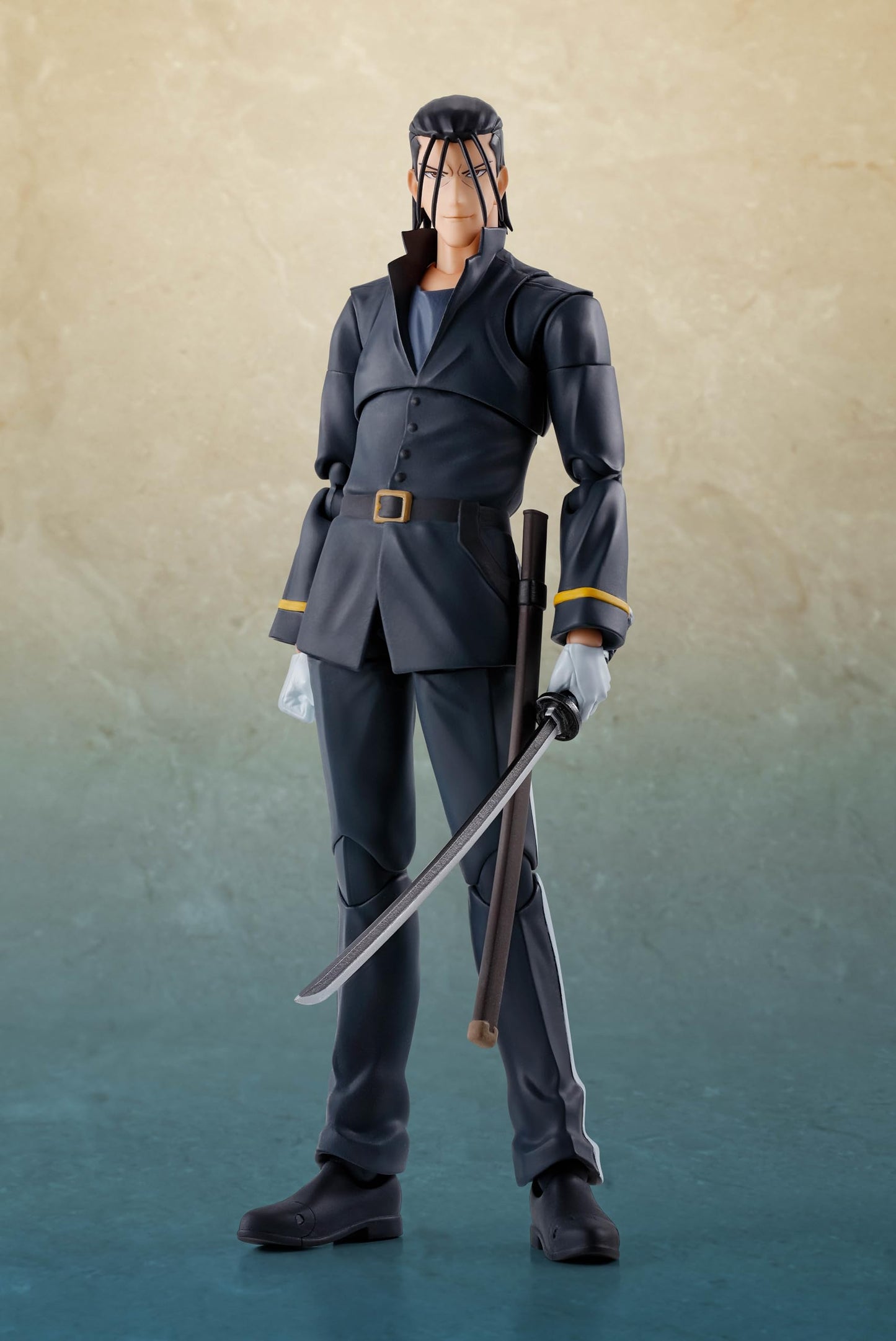 TAMASHII NATIONS - Rurouni Kenshin: Meiji decorative replica bladesman Romantic Story - Hajime Saito  Bandai Spirits S.H.Figuarts Action Figure