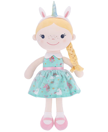 Gagaku Baby Dolls For 1 Year Old Girls (16''),Soft Baby Doll,My First Baby Doll For 1 Year Old Birthday Gift,Christmas Plush Toys Gift For Toddler Kids Infants - Unicorn Girl