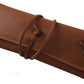 GERMANUS Leather Pencil Case Strap  Made in EU, Brown, Pencil Case Strap