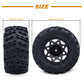 Surpass Hobby 1/10 Monster Truck Tires & Rims, 12mm Hex, Rubber, 2 Pack, Renzi Color