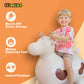 WALIKI Huge Bouncy Horse Hopper - X-Large Beige PVC Toy for Kids & Adults - Model BBB-COW-BEI