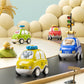 TEMI 4PCS Inertia Animal Car Toys with Play Mat/Storage Bag for Toddlers Toy Age 1-3, Baby Toys 1 2 3 Years Old Boys Birthday Ne