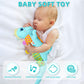 Baby Dino Musical Stuffed Animal Toys For 0-3-6-9-12 Months,Infant Dinosaur Tummy Time Toys With Crinkle Sound Paper,Teether,Tex