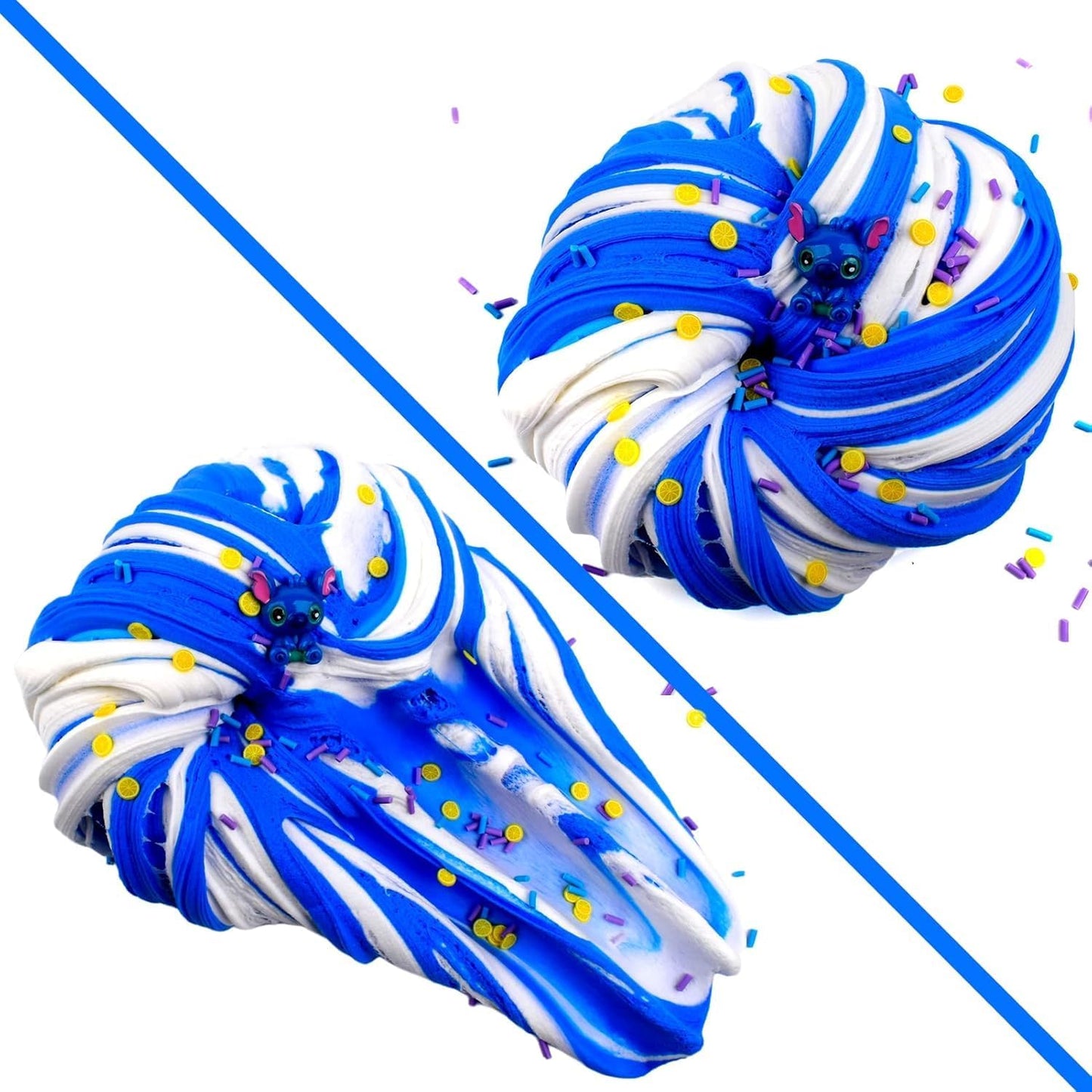 Christmas Blue Butter Slime for Girls Super Soft and Non Sticky Slime Scented Slime Party Favors(7OZ 200ML)