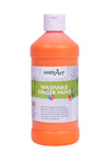 Handy Art Washable Finger Activity Paint, 16 ounce, Orange