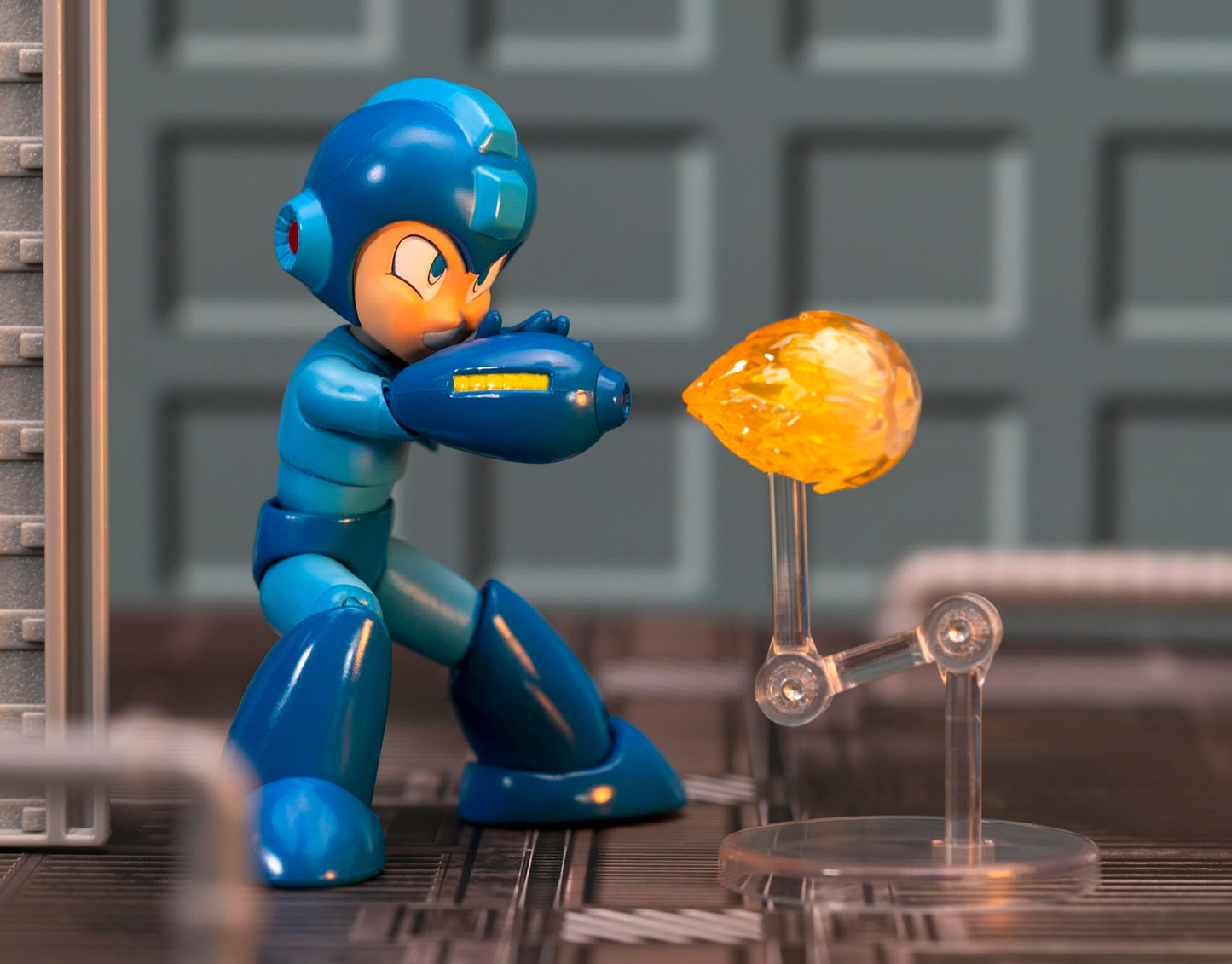 Jada Toys Mega Man Action Figure - 11.5 cm Movable Collectible, Blue, Model 253251022, with Accessories for Fans and Collectors