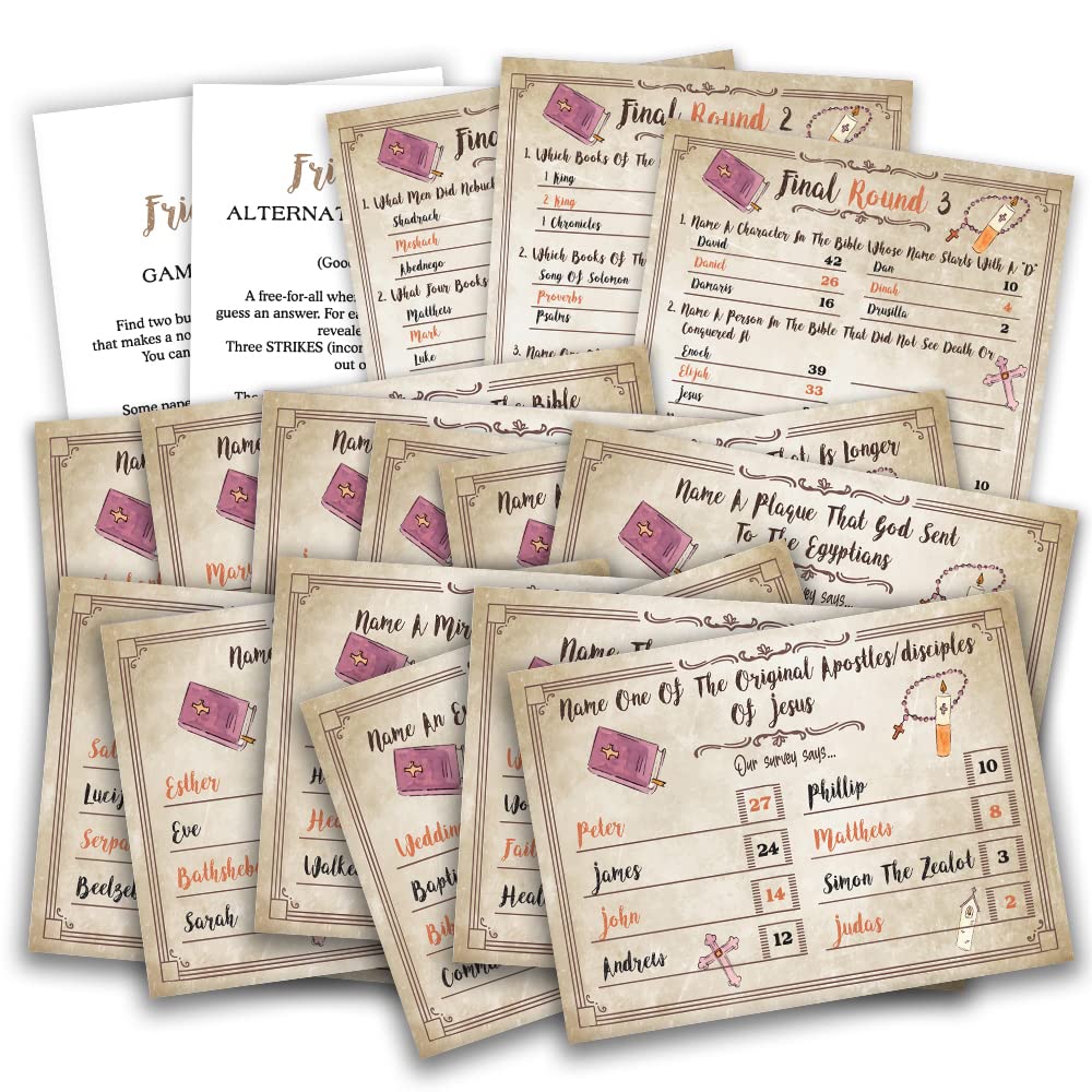 Bible Trivia Game, Bible Friendly Feud Quiz, Bible Trivia Games For Family, Bible Family Feud Questions, Games For Church Group,