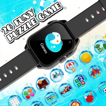 Kids Waterproof Smart Watch For Boys Girls Ages 3-12 Learning Toys With 26 Games Camera Video 1.44 '' Touchscreen Music Player A