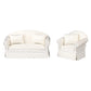 Dollhouse Sofa Couch, Upholstered Miniature Living Room Furniture Loveseat, Accessories For 6 Inch Dolls, 1/12 Scale