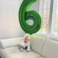 60 Balloon Number, Green Number 60Th Birthday Balloons 40 Inch, 60 Years Old Green Birthday Decorations For Men Women, 60Th Anni