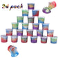 Kids Party Favors Slime Putty, 24 Pack Galaxy Slime Bulk, Crystal Slime For Goodie Bag, Stress Relief Toys, Tactile And Visual S