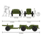 Tim Mee Combat Patrol Willys & Artillery Playset - OD Green, 4pc, USA Made, Plastic, Model TM-28351