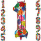 Large Rainbow Number 1 Foil Balloons 40 Inch Helium Big Mylar 1St Balloon For Birthday Party Decoration Neon