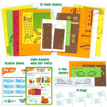Imagimake Mapology Monuments Of World | 3D Puzzles For Kids Ages 8-10 | Learning & Educational Toys For Kids 5-7 | Puzzles For K